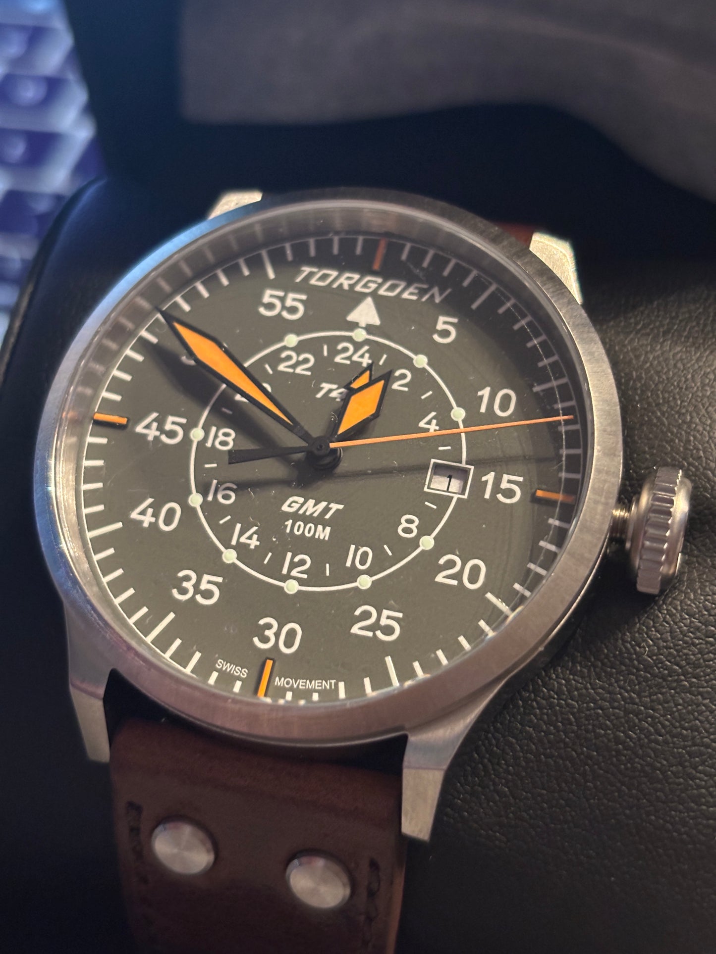 NEW - Torgoen T47 GMT Sapphire