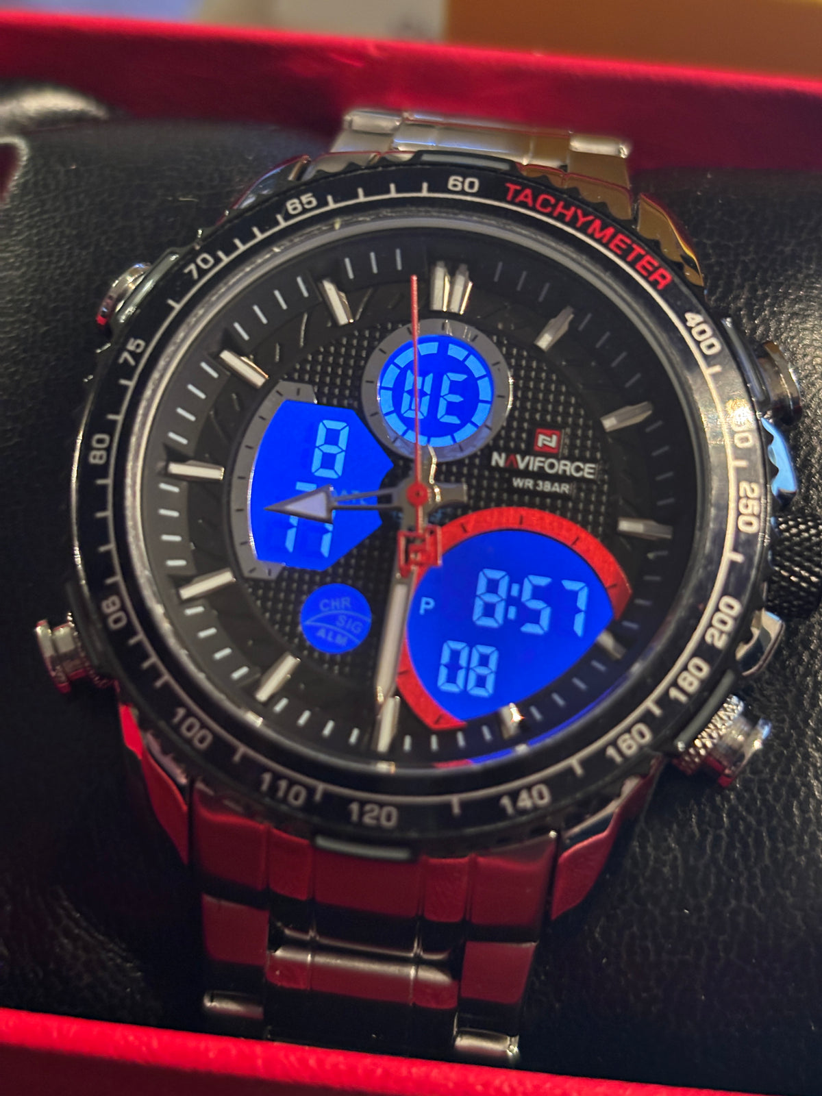 USED Naviforce LED Dual Display - 45.5mm