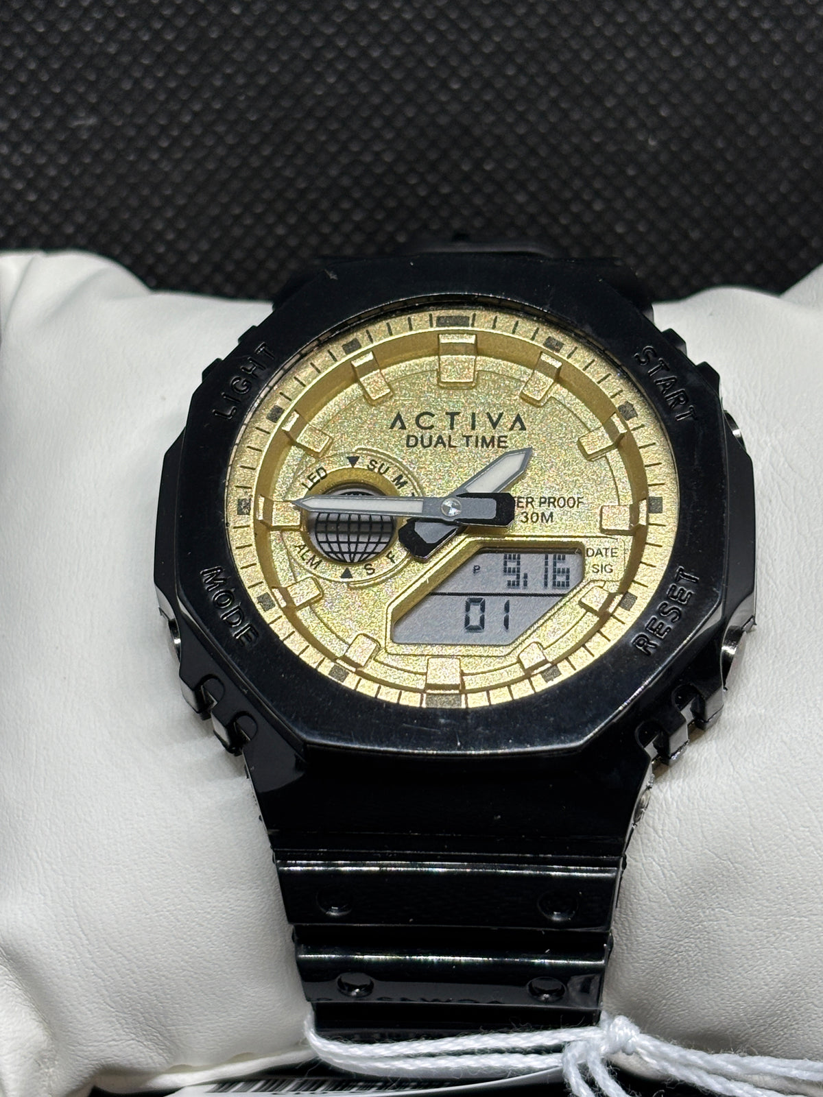 NEW - Activa Recon Black and Gold - 45.5mm