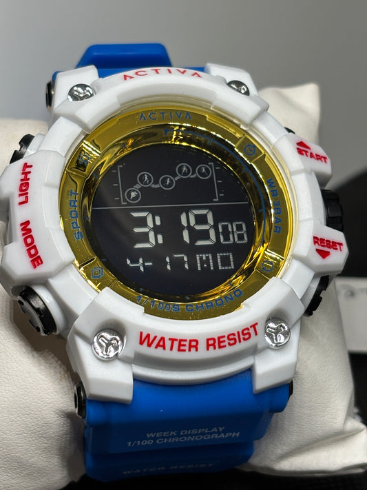 NEW - Invicta Activa Digital - Blue & White - 50mm