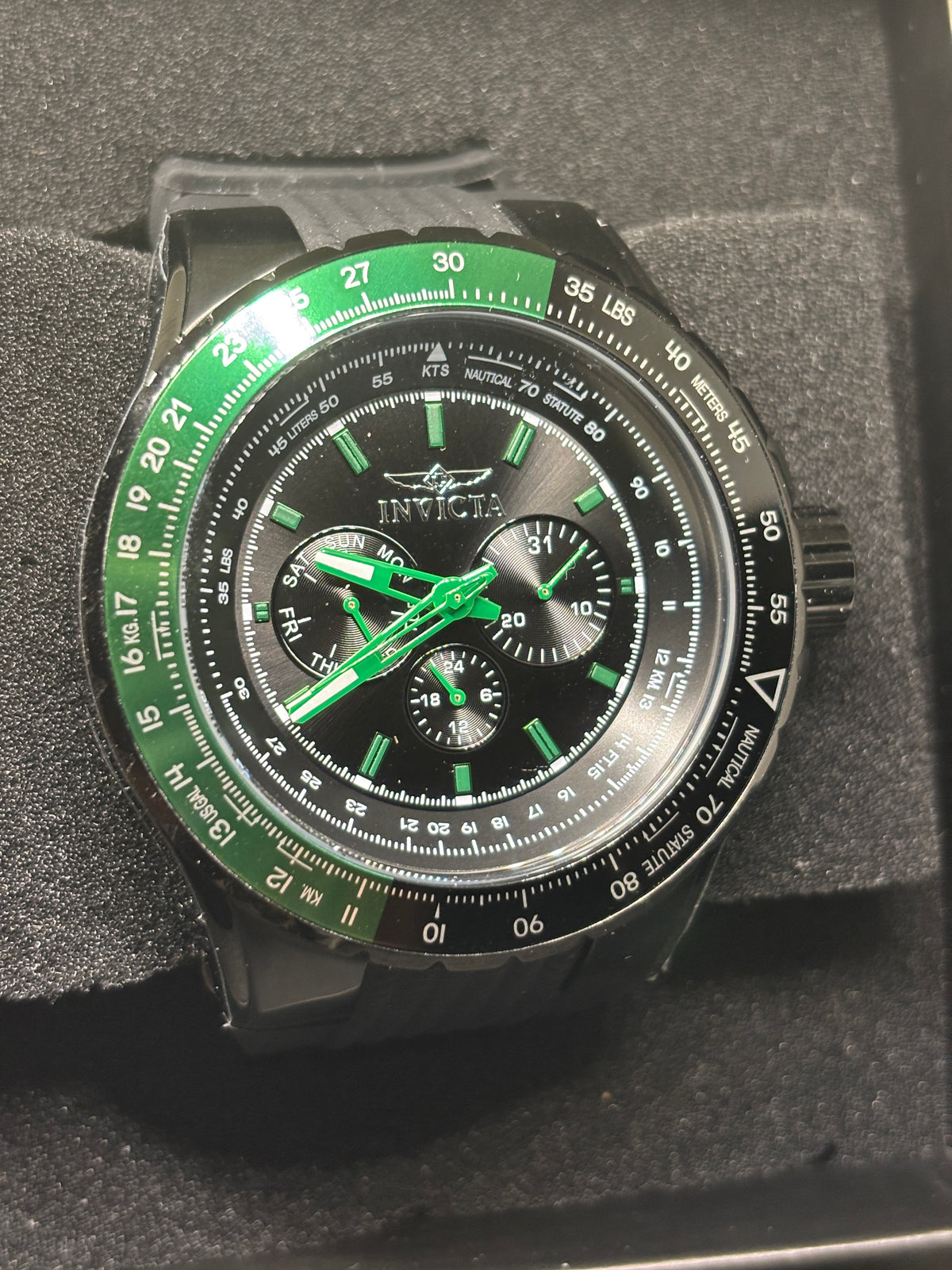 NEW Invicta Aviator - 50mm - Green & Black