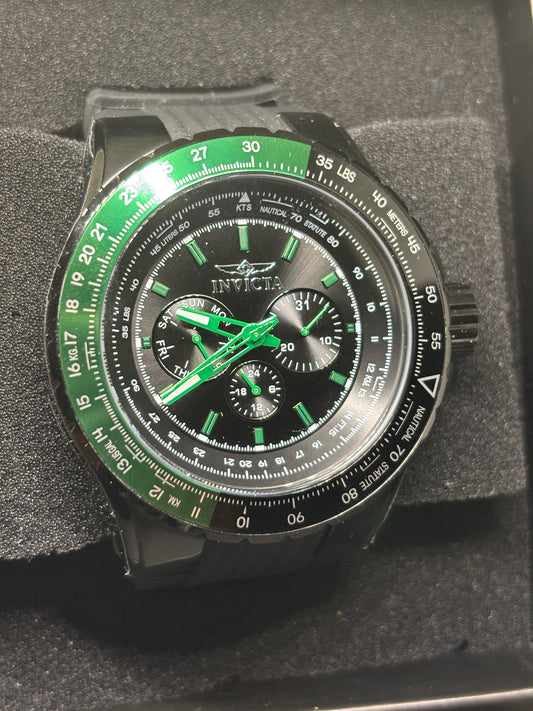 NEW Invicta Aviator - 50mm - Green & Black