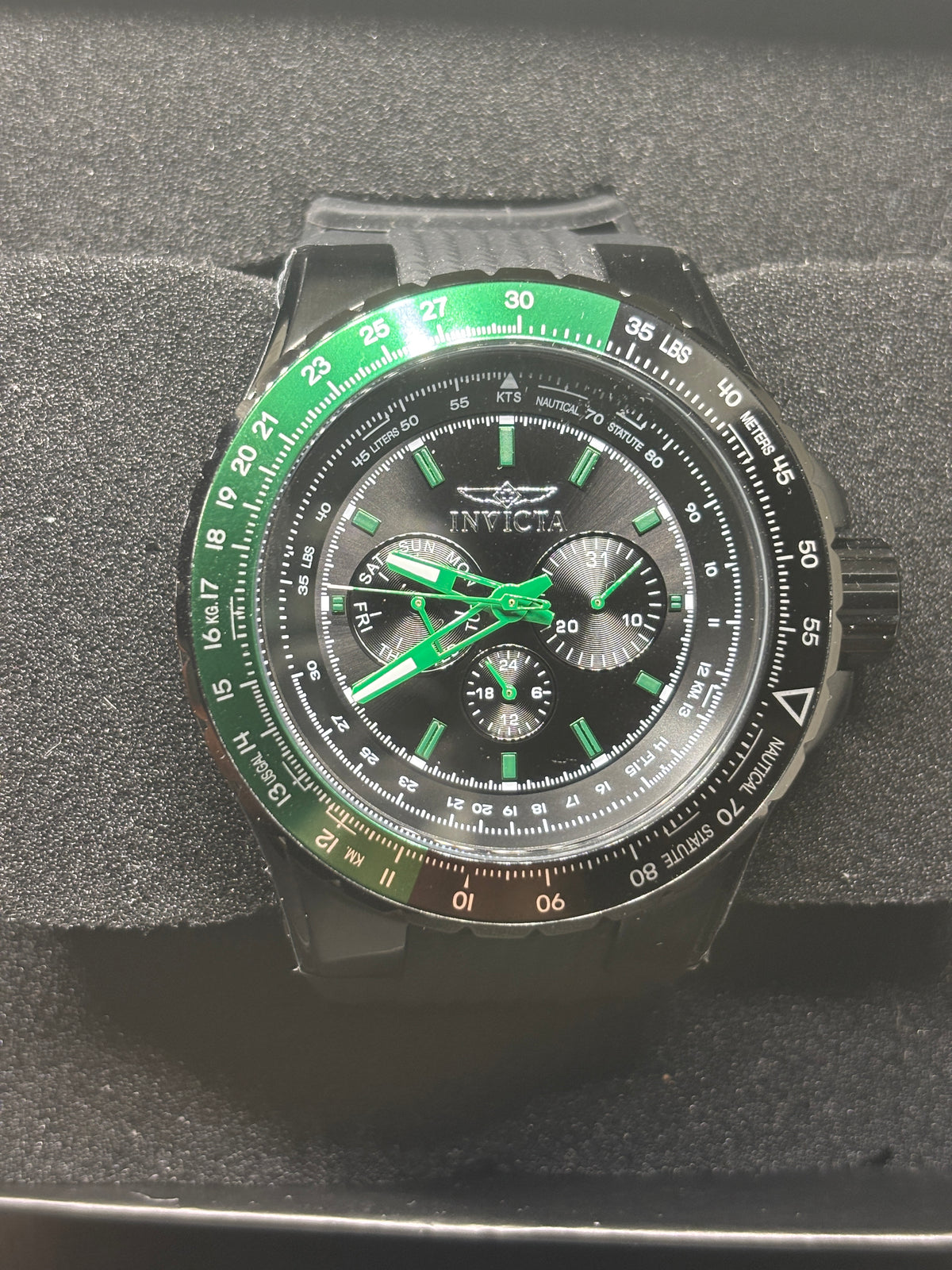 NEW Invicta Aviator - 50mm - Green & Black