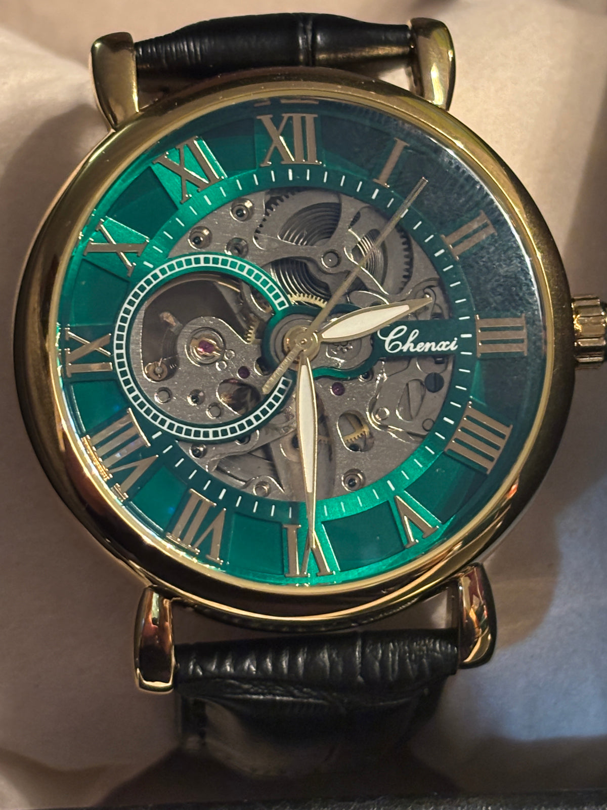 NEW - Chenxi Green Skeleton Automatic -42mm