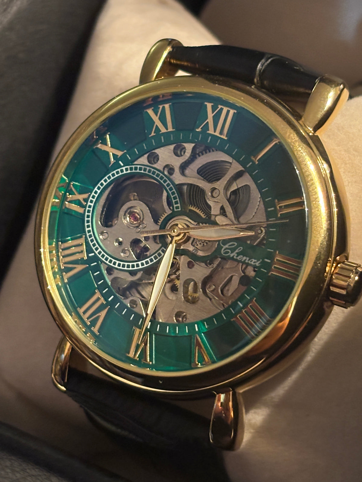 NEW - Chenxi Green Skeleton Automatic -42mm