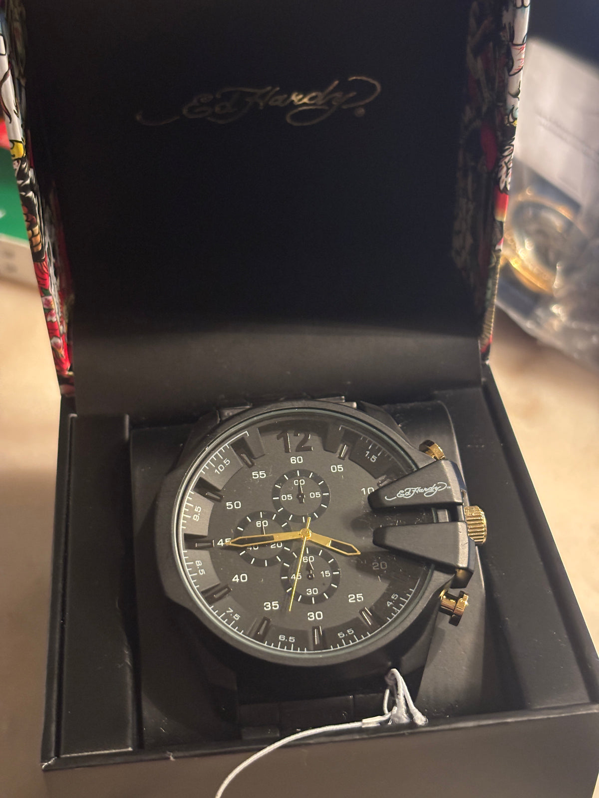 NEW Ed Hardy Faux Chrono - 53mm