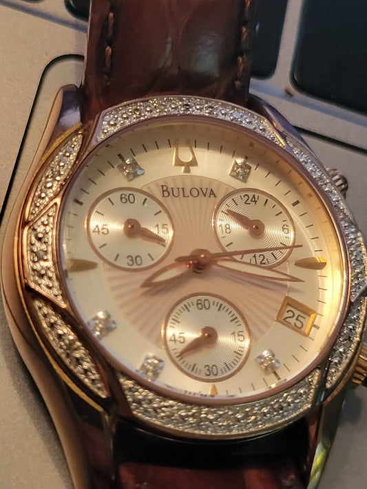 Bulova Women's Diamond Chronograph Watch