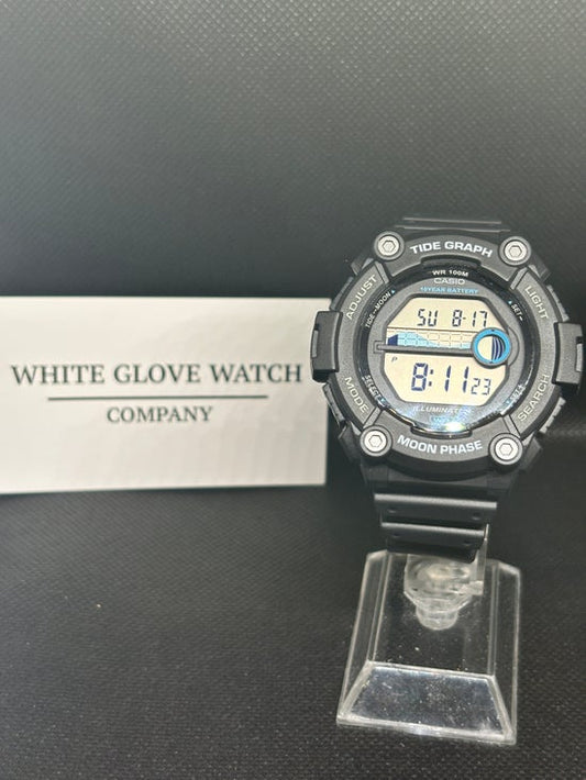 USED - Casio WS-1300H-1AV, Tide Graph/Moon Phase Resin Watch