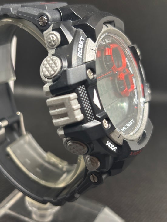 USED - Armitron Men's Sport Black Round Wristwatch